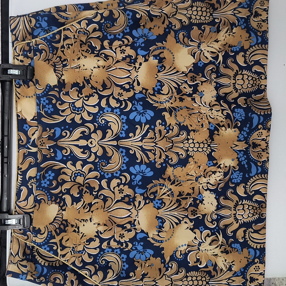 EP Pro Blue Gold Baroque Print Golf Tennis Athletic Skort 16